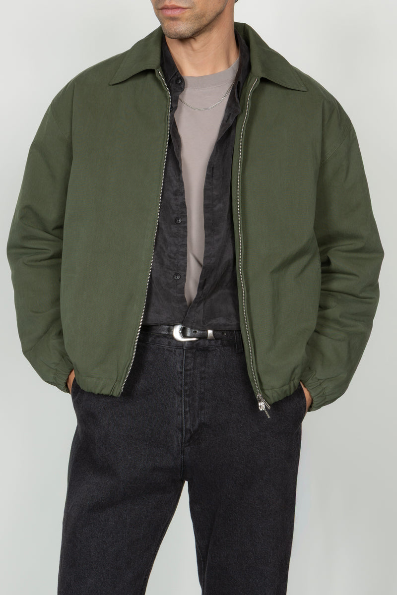 Padded Zip Front Blouson - Green – SHADES OF GREY BY MICAH COHEN