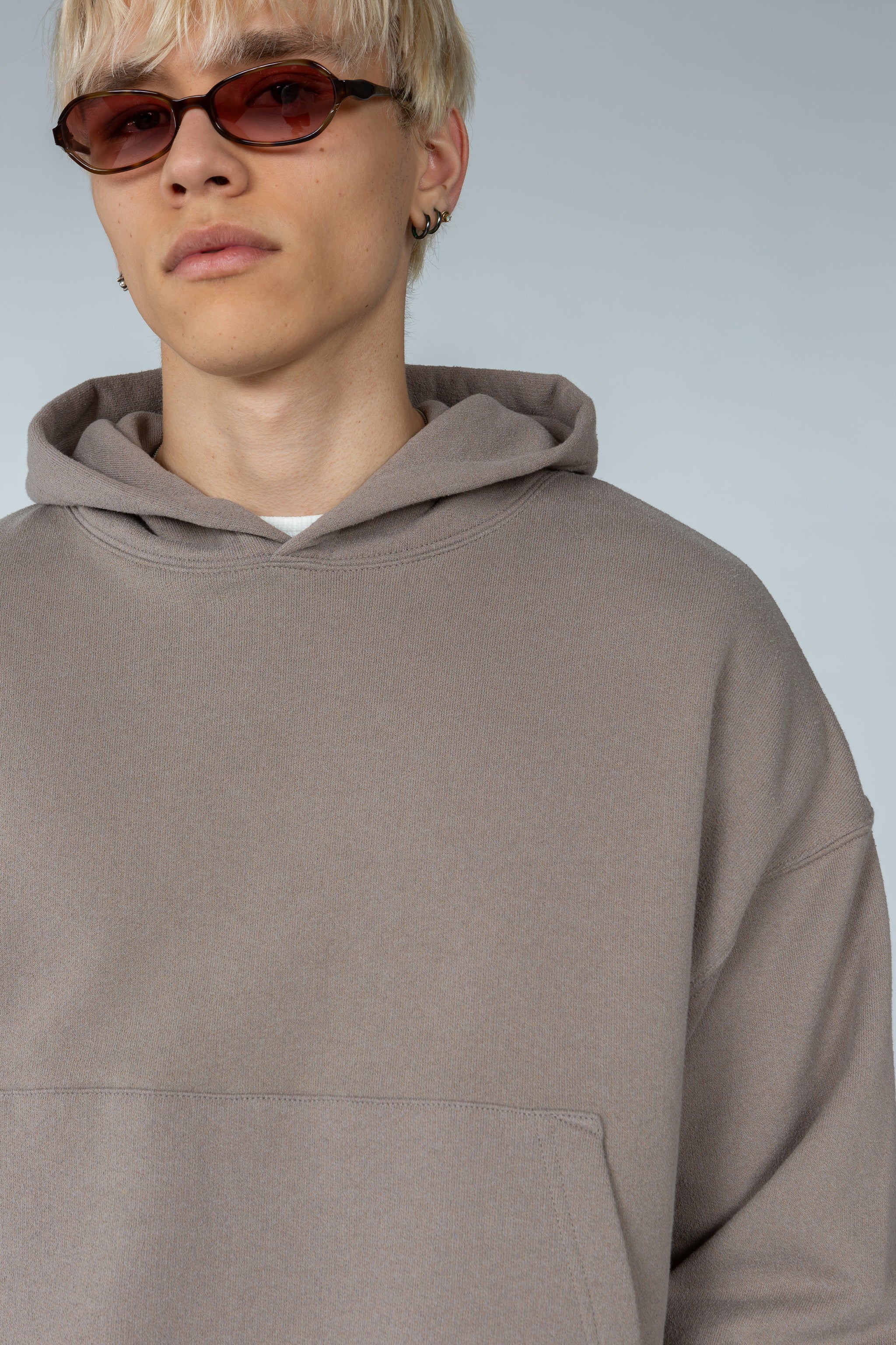 Cropped Hooded Sweatshirt - Putty – SHADES OF GREY BY MICAH