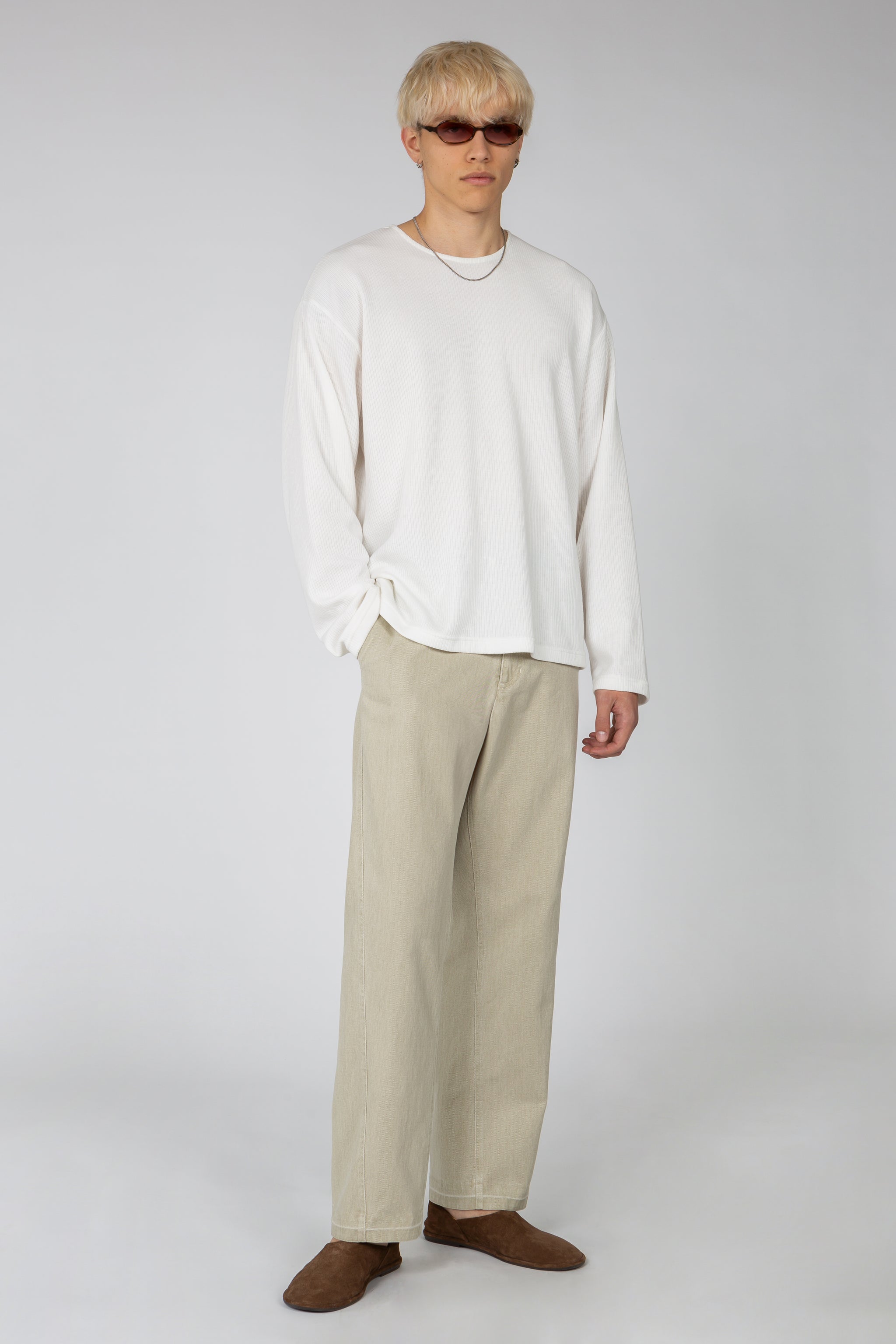 Long Sleeve Oversized Top - White – SHADES OF GREY BY MICAH COHEN