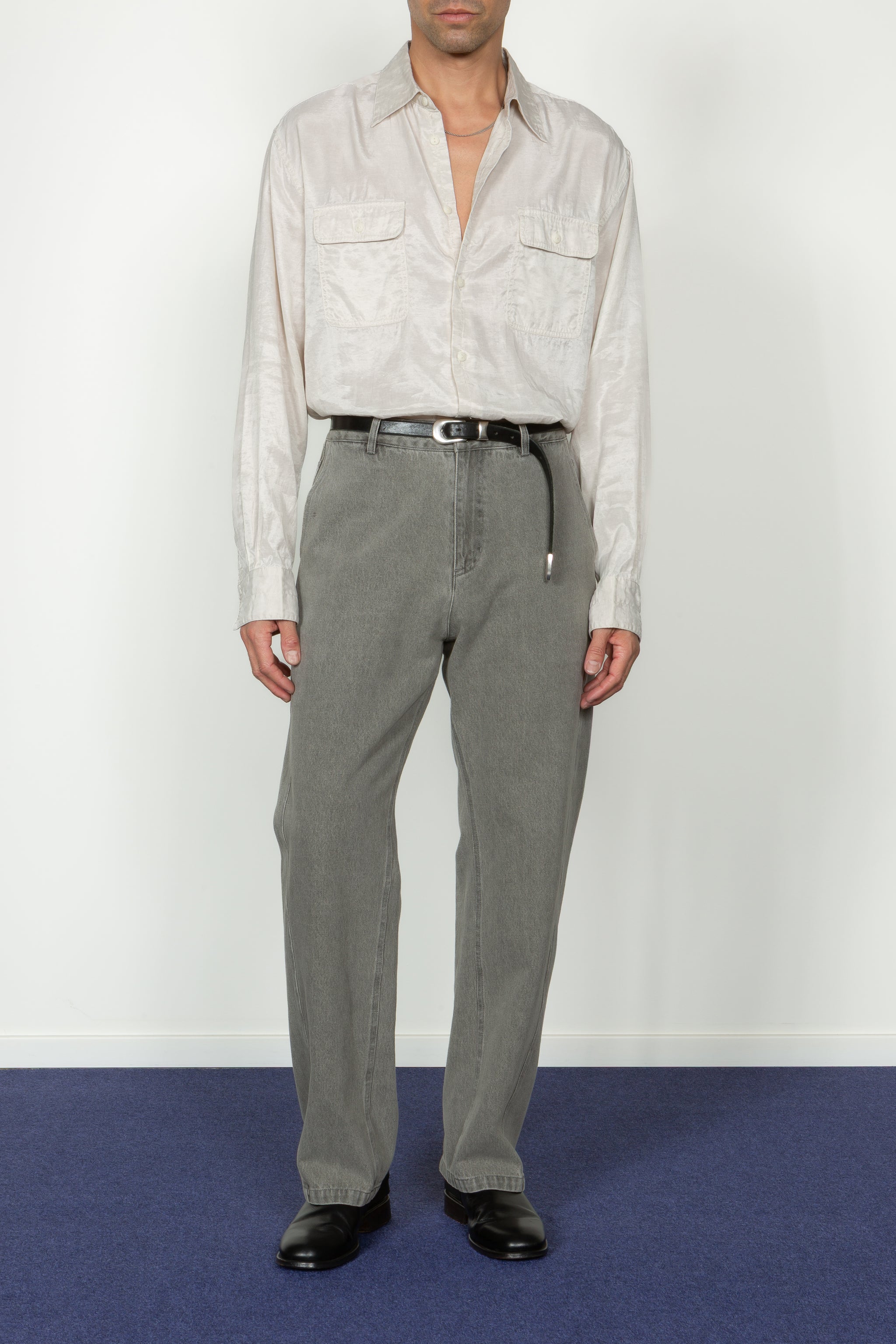 Twisted Seam Pant - Washed Grey Denim – SHADES OF GREY BY MICAH COHEN