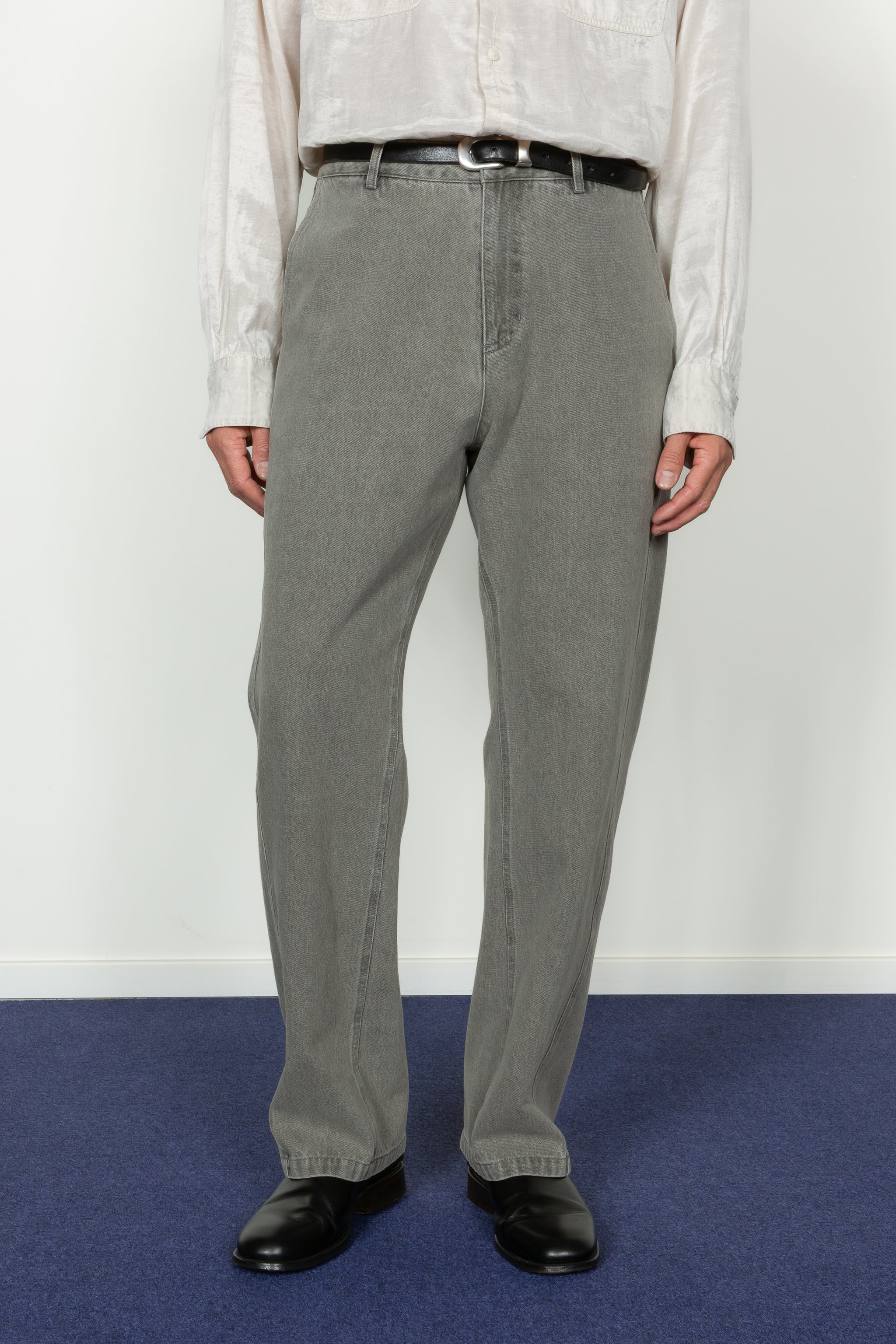 Twisted Seam Pant - Washed Grey Denim – SHADES OF GREY BY MICAH COHEN