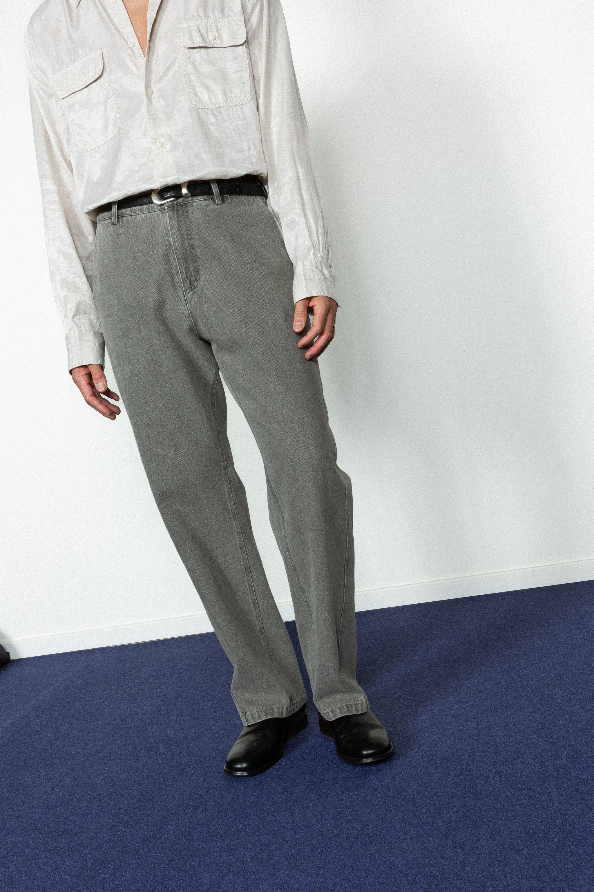 Twisted Seam Pant - Washed Grey Denim – SHADES OF GREY BY MICAH COHEN