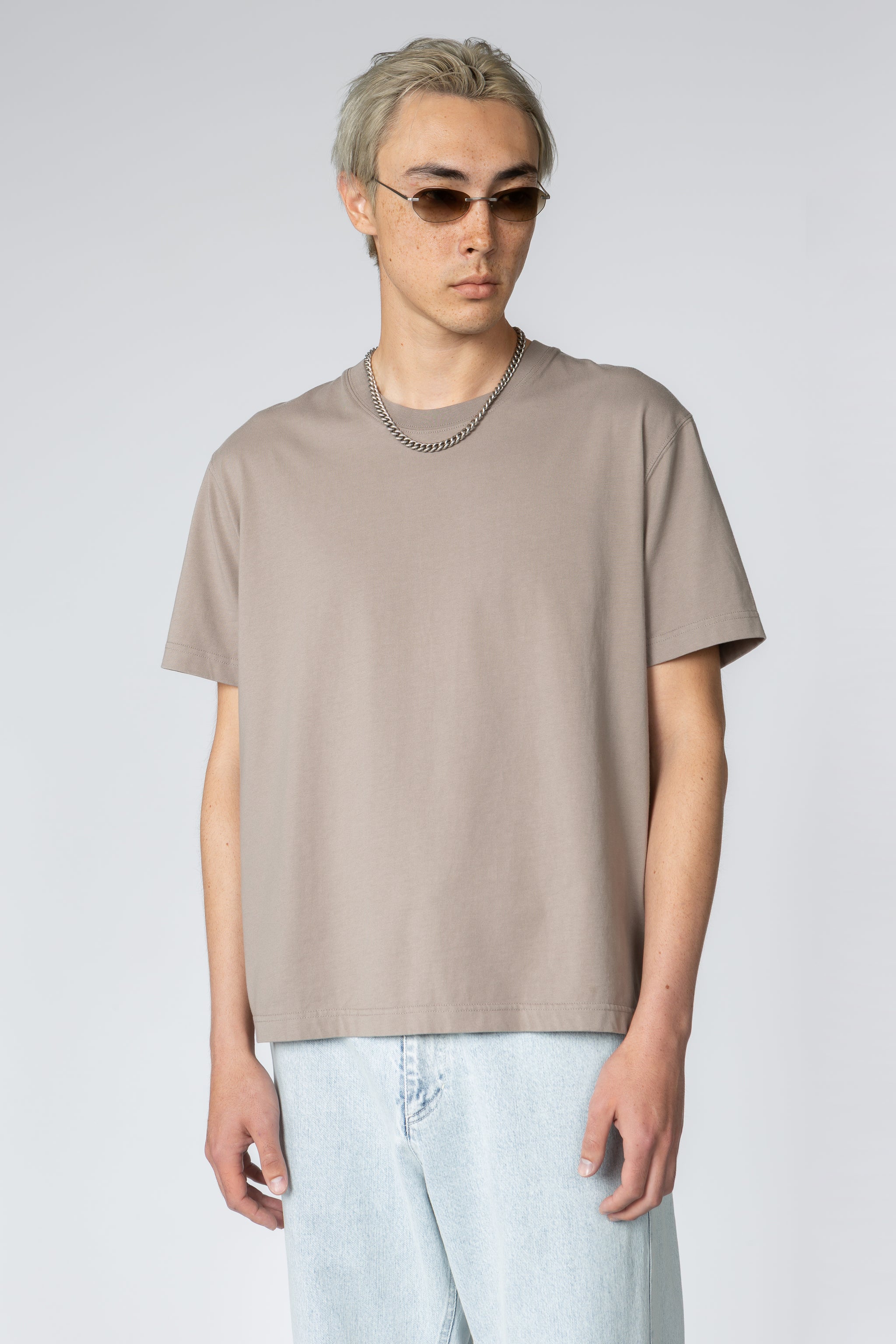 Relaxed Crewneck T-Shirt - Worn Grey – SHADES OF GREY BY MICAH COHEN