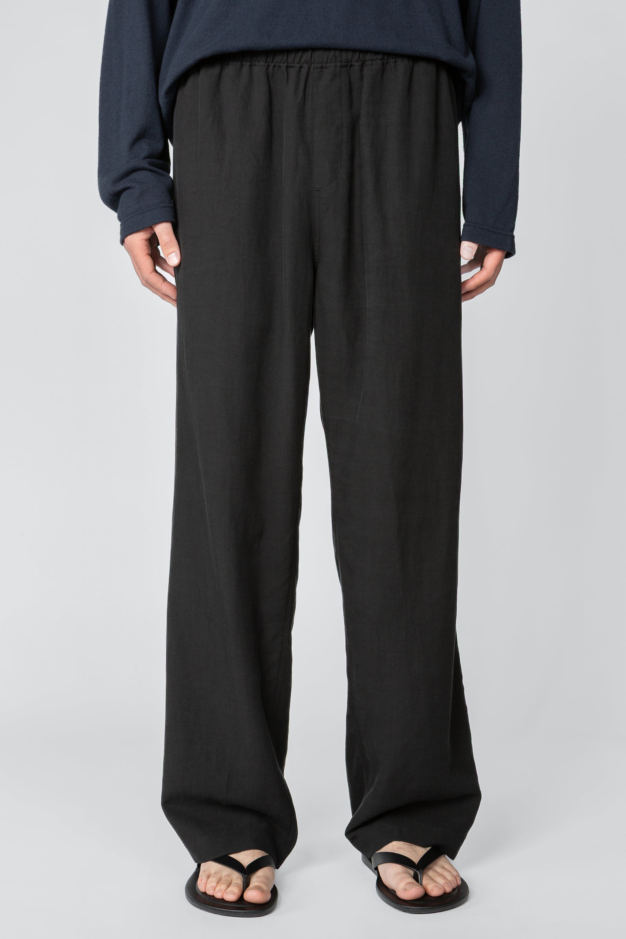 Wide Leg Drawstring Pant - Black – SHADES OF GREY BY MICAH COHEN