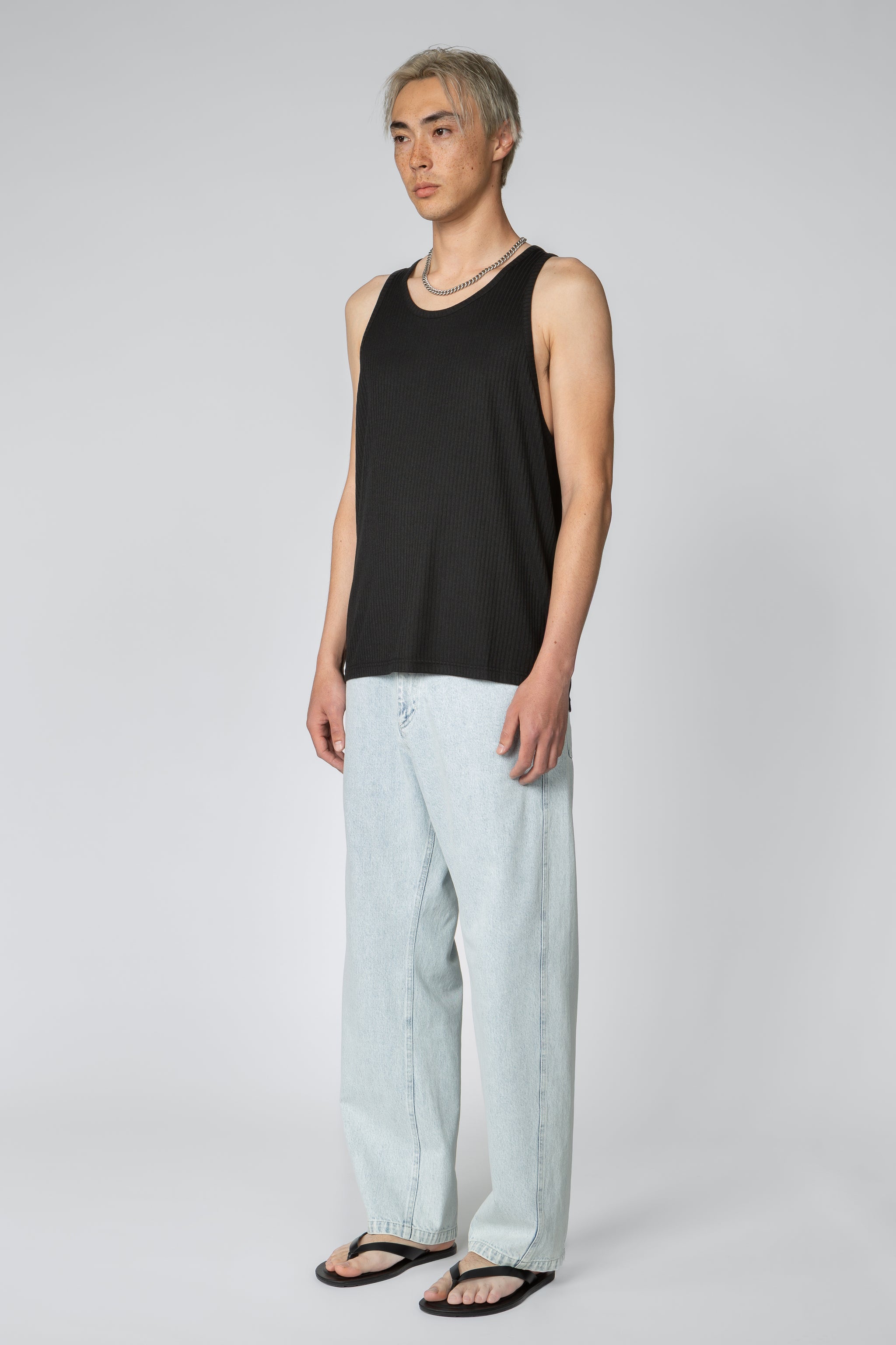 Tank Top - Black Rib Knit – SHADES OF GREY BY MICAH COHEN