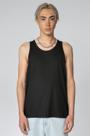 Tank Top - Black Rib Knit