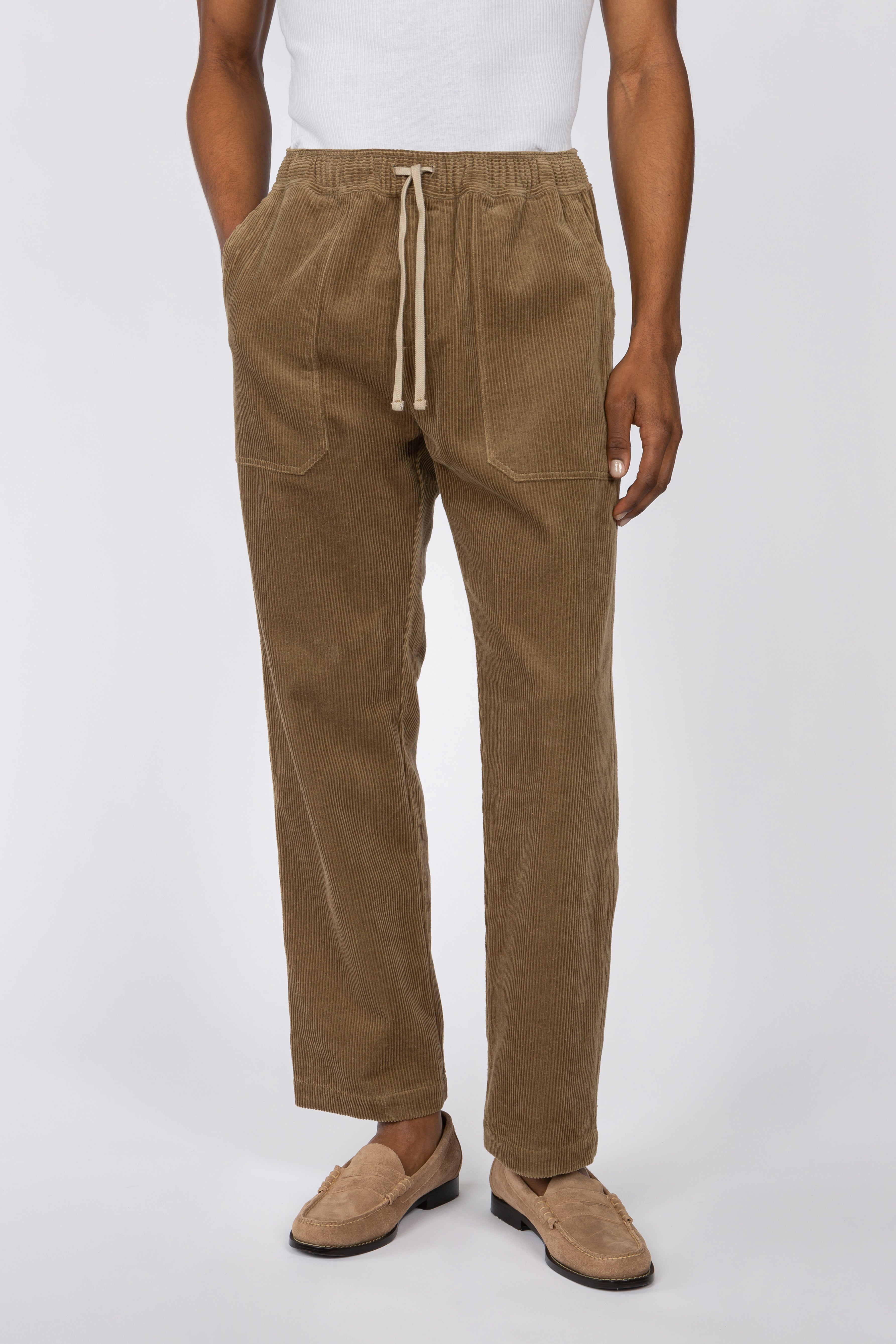 Loose Leg Easy Pant - Army Corduroy – SHADES OF GREY BY MICAH COHEN