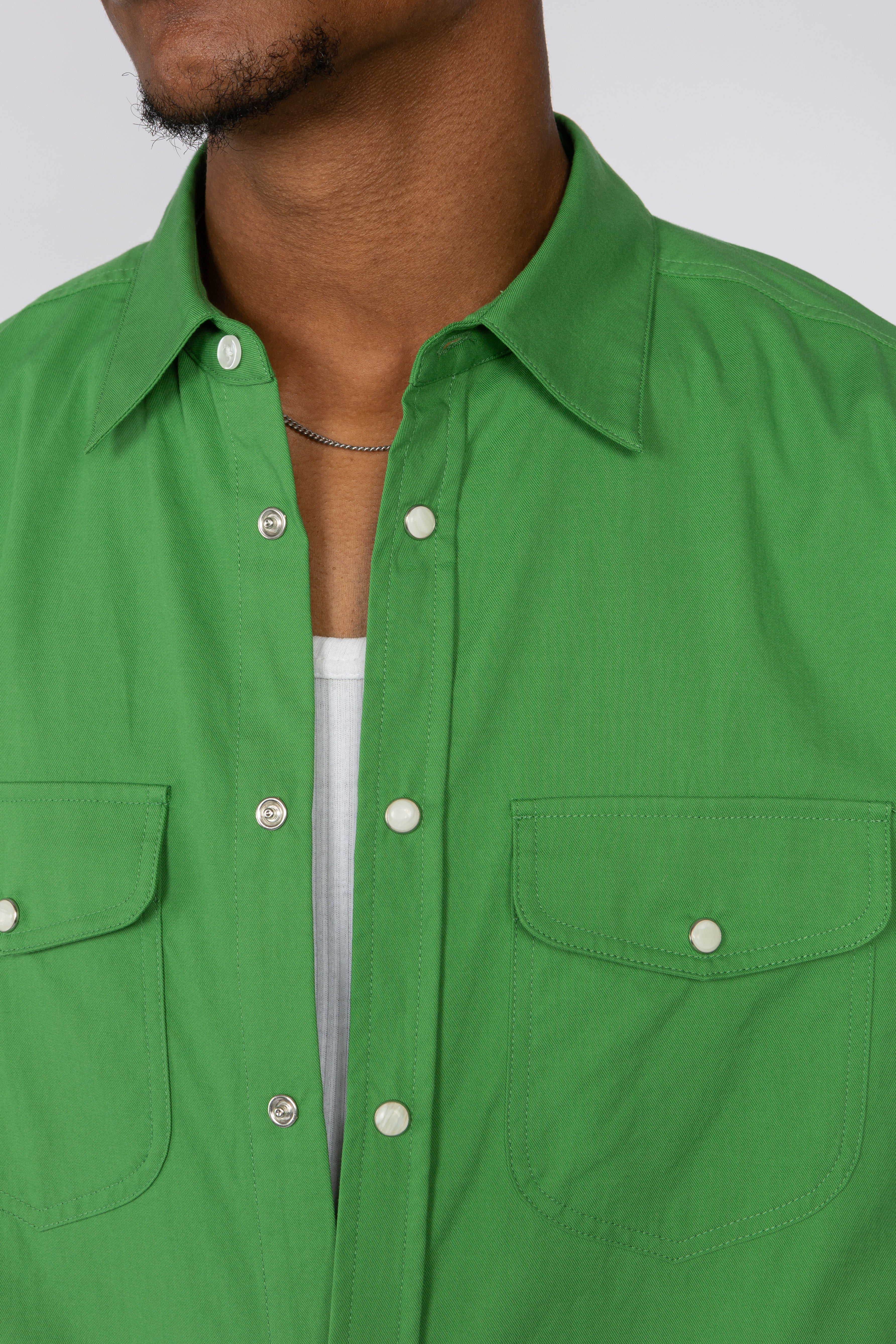 Two-Pocket Shirt - Green – SHADES OF GREY BY MICAH COHEN